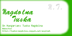 magdolna tuska business card